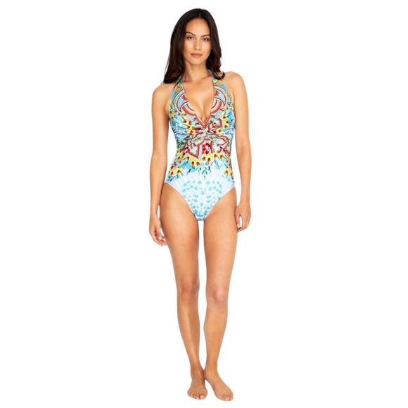 NWT Johnny Was Elena Twist One Piece Swimsuit - Picture 4 of 11